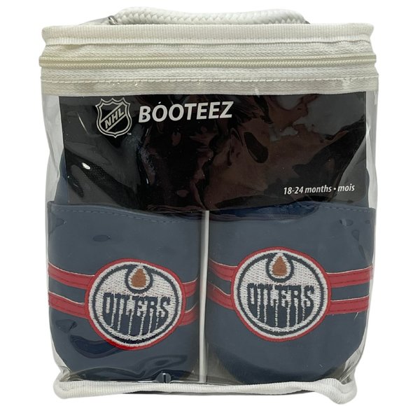 NHL | Infant's Booties | Oilers | Red and Blue - Picture 5 of 6